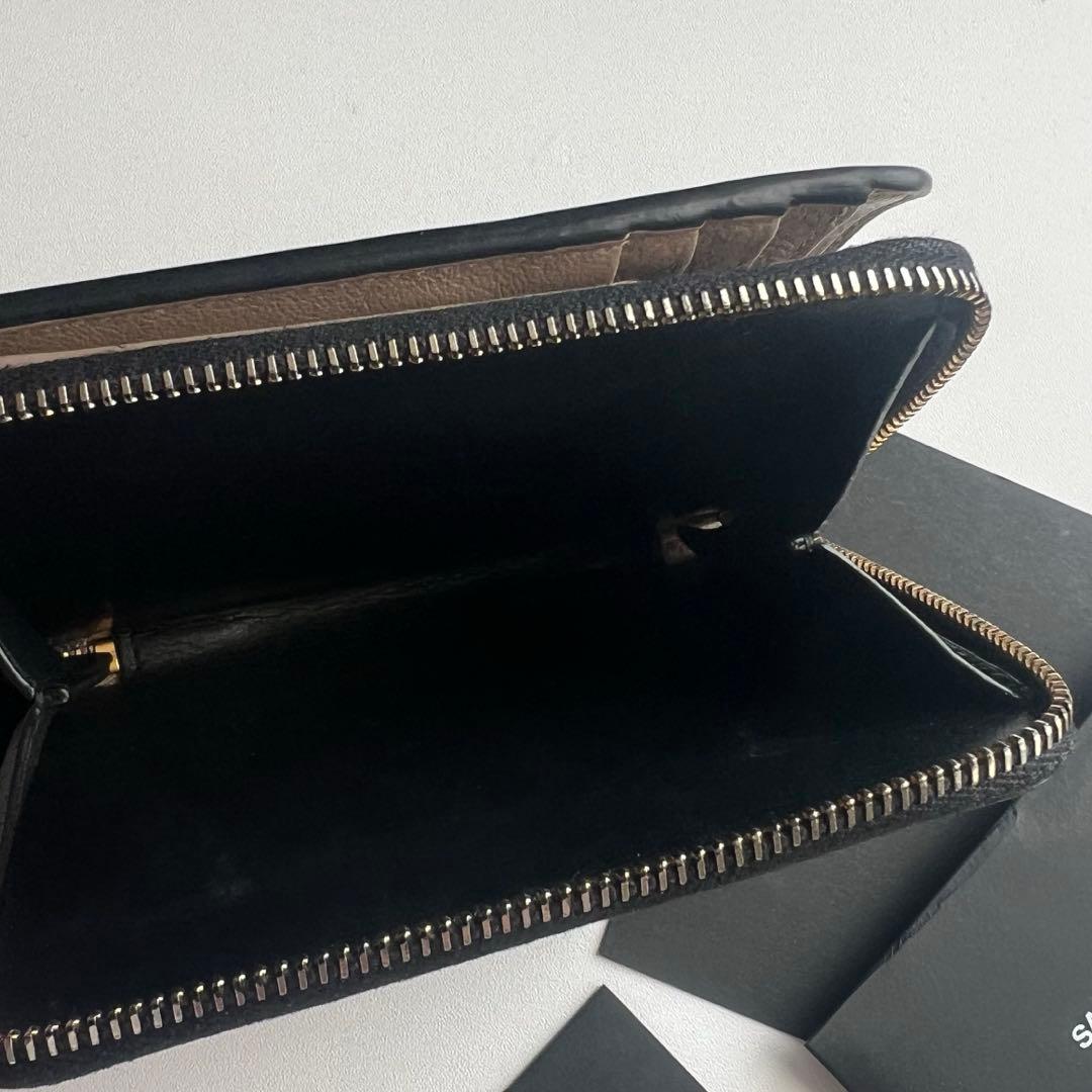 29 極上美品 SAINTLAURENT イヴサンローラン 2つ折り財布