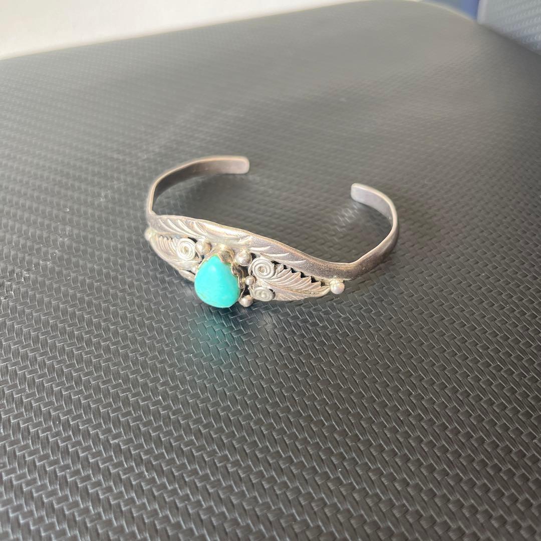 ターコイズ　シルバー925 バングル