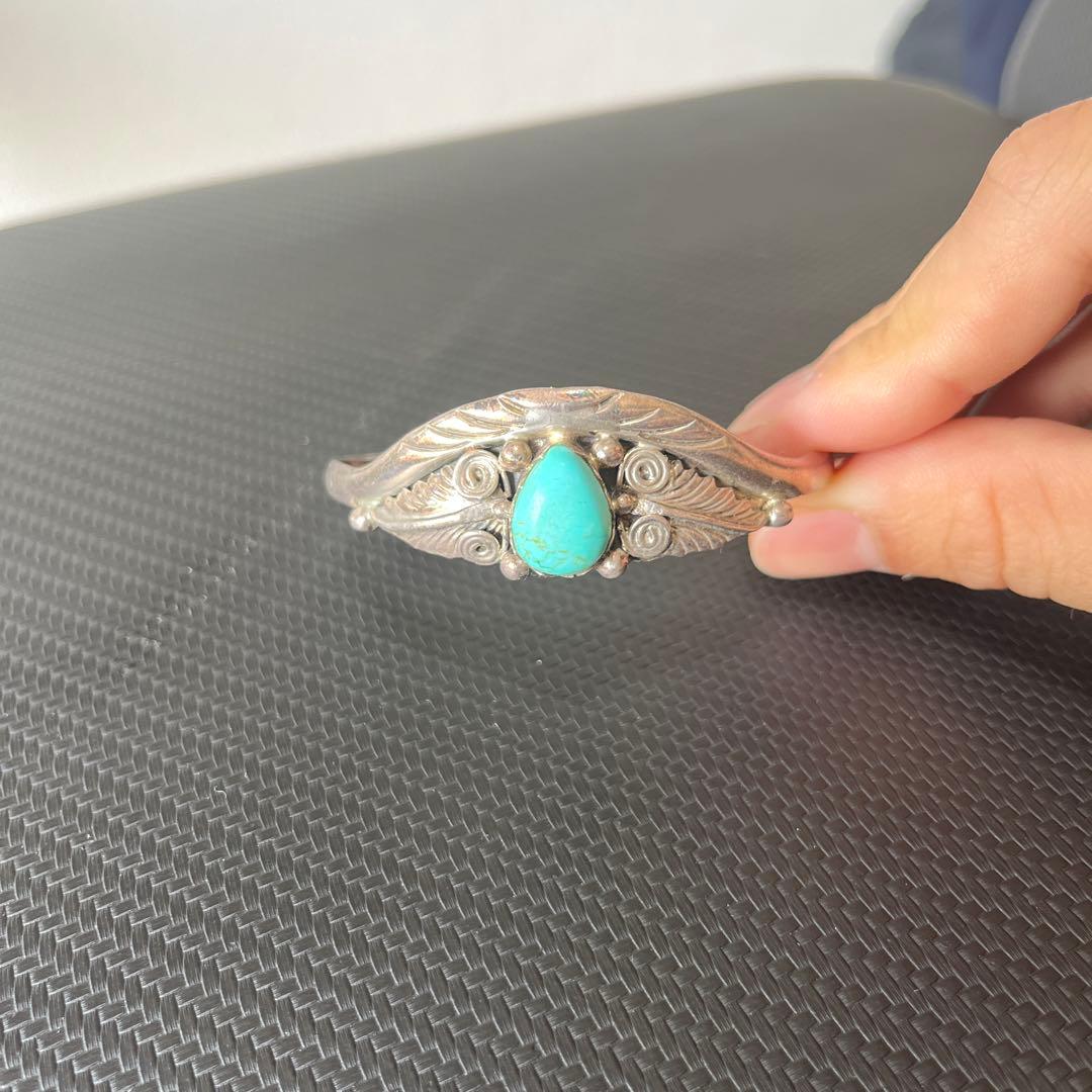 ターコイズ　シルバー925 バングル