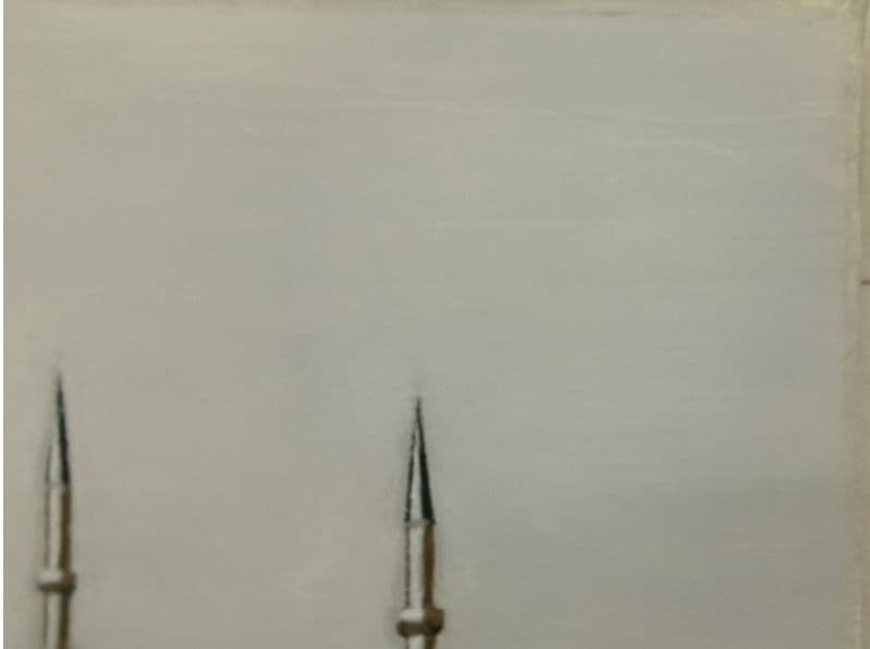 「ブルーモスク(トルコ)」 油彩 F8 1981年 商品管理番号E0…