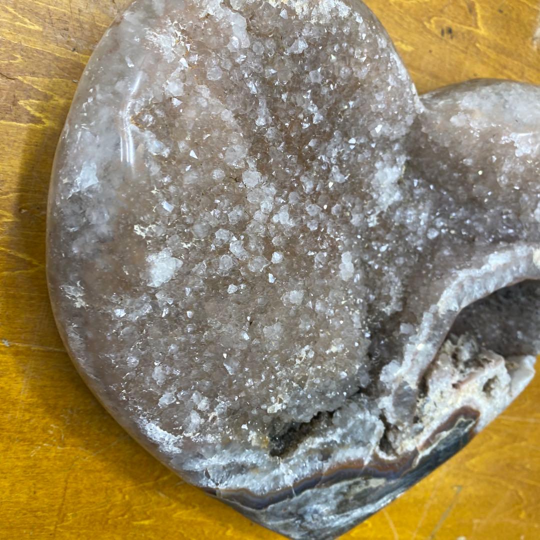 ハート型アメジスト 天然石 直径約25cm 3.5kg