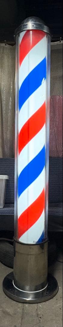 散髪屋さん　サインポール　引き取り限定です　ご注意下さい　岡山県