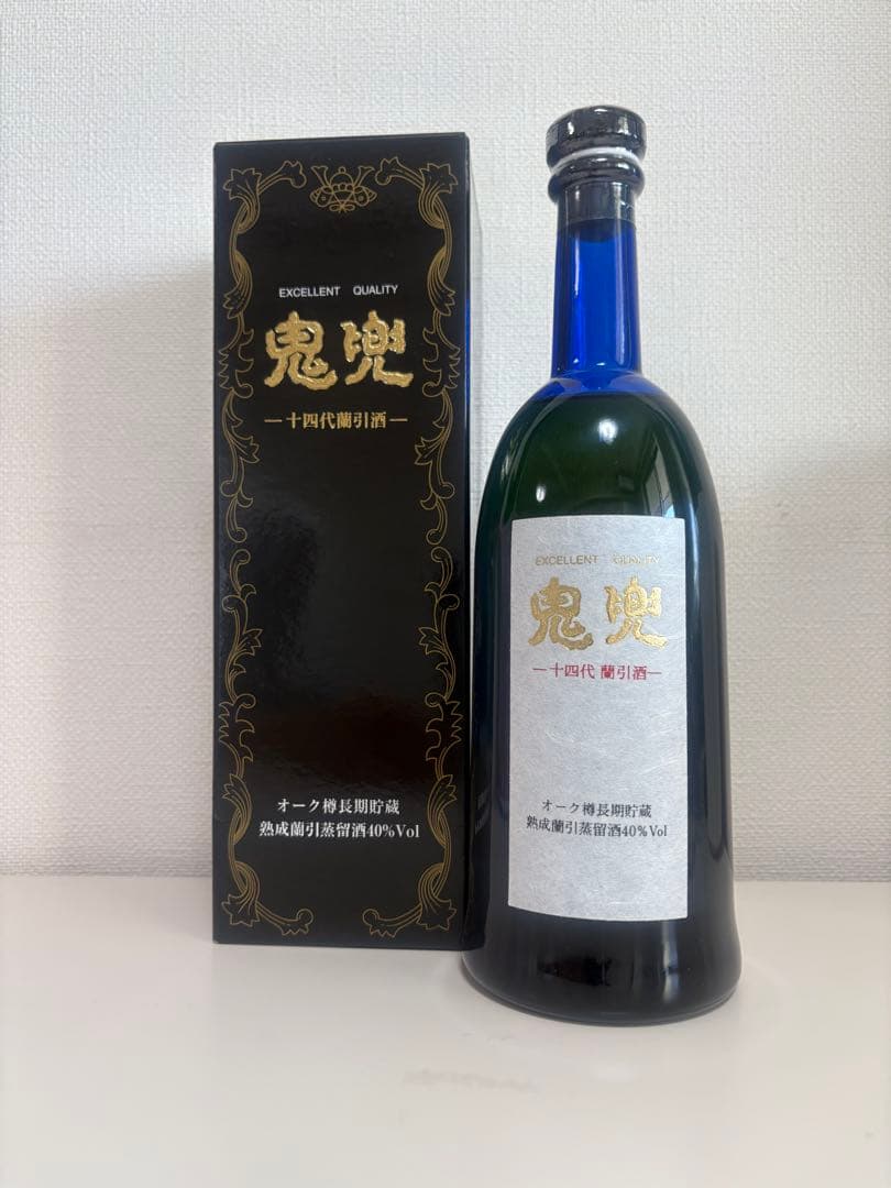 十四代蘭引酒　鬼兜 焼酎 青色ボトル 専用箱付き　720ml