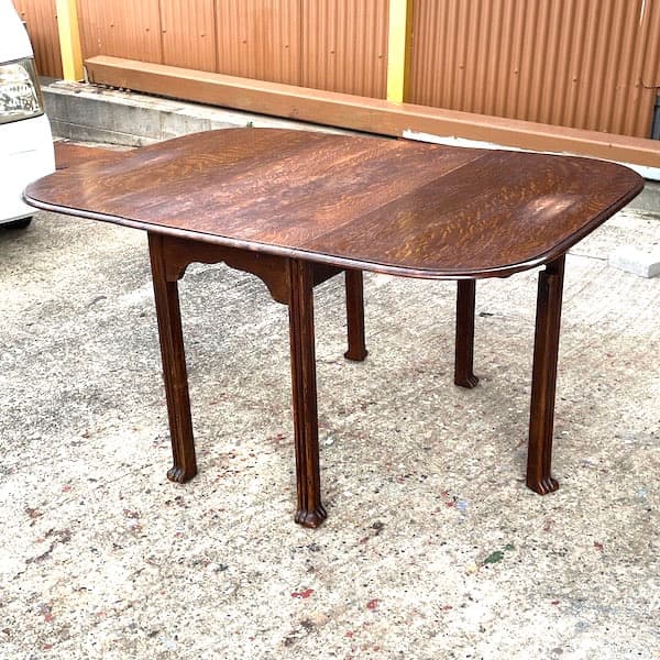 アンティーク　ゲートレッグテーブル　バタフライテーブル　猫足　ダイニング