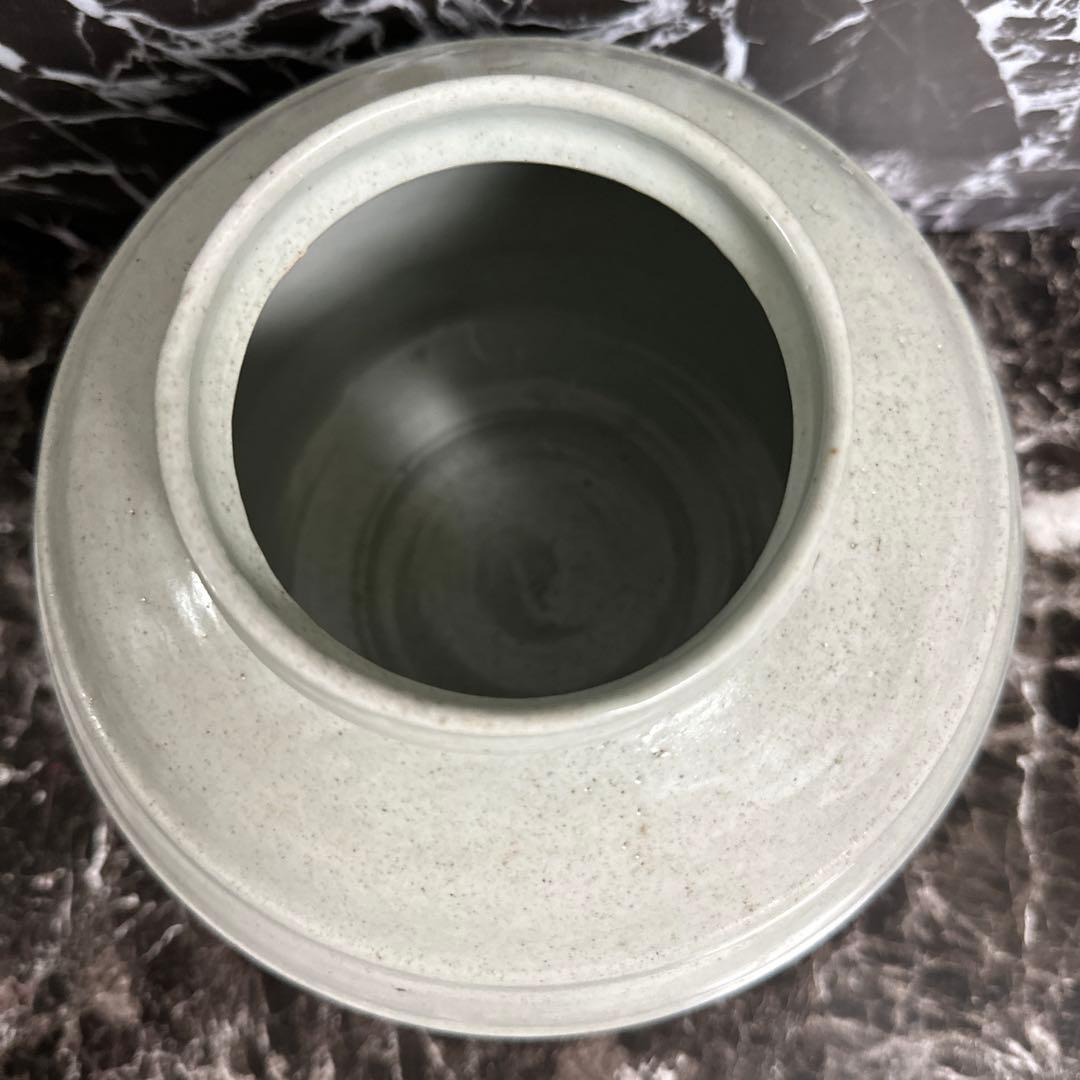 李朝、白磁、壺。