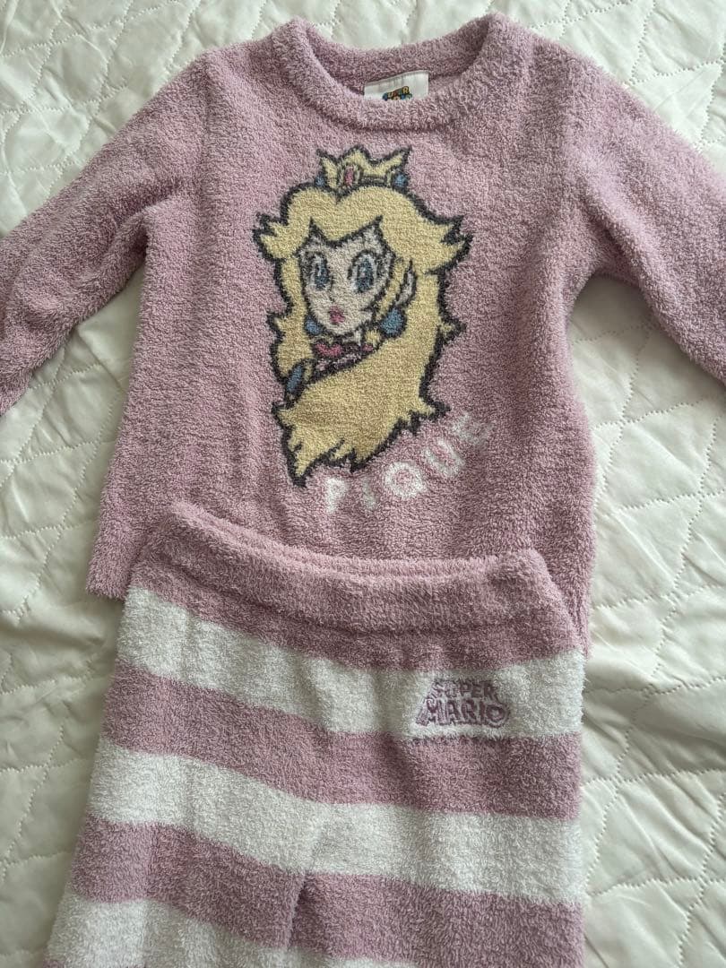 スーパーマリオ ピーチ姫　パジャマセット　ジェラピケ