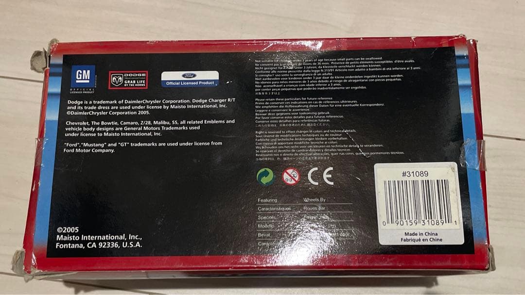 シボレー　カマロ 1968ミニカー 2005年製