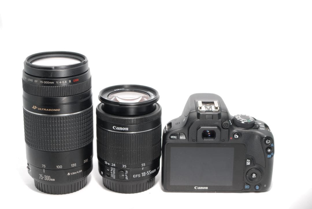 ✨Canon kiss X7✨Wレンズ✨高速手振れ補正＆超望遠✨軽量✨一眼レフ