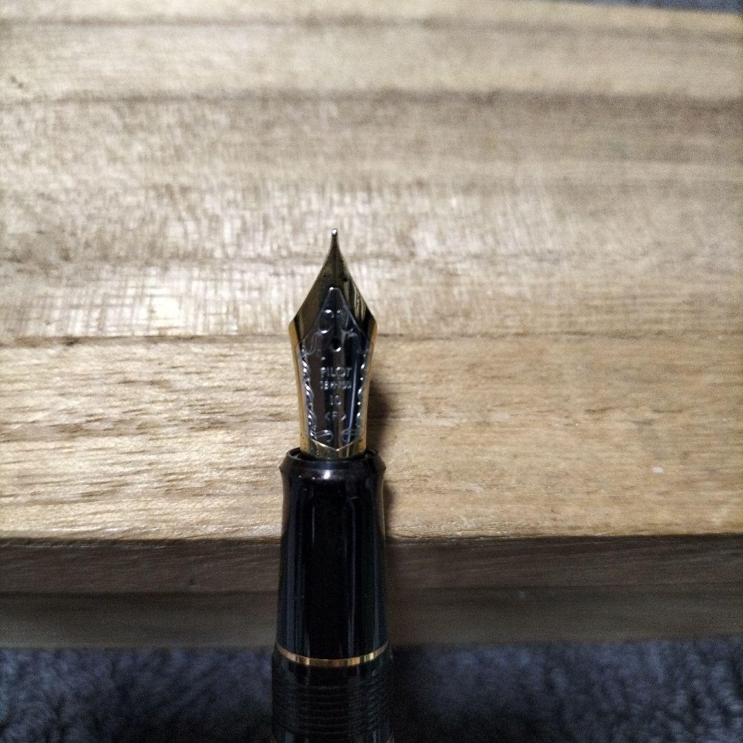 18Ｋ PILOT ゴールド ストライプ万年筆