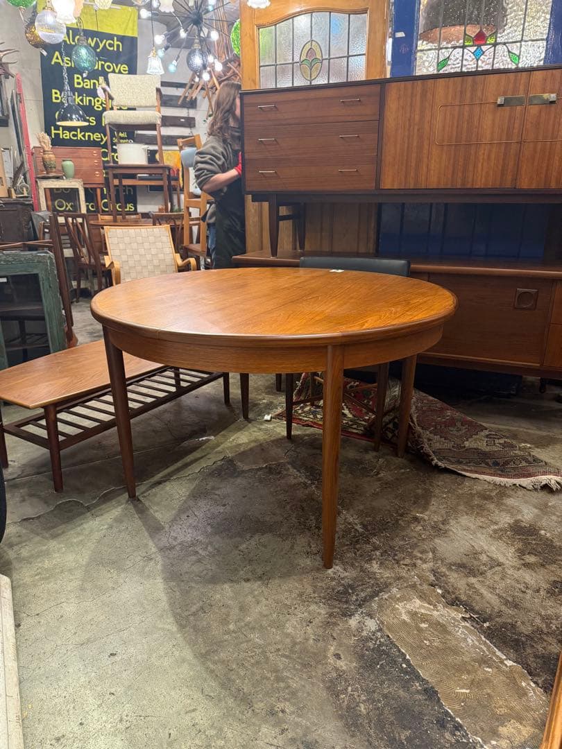 【美品】G-PLAN/ジープラン ラウンドダイニングテーブル フレスコ 北欧