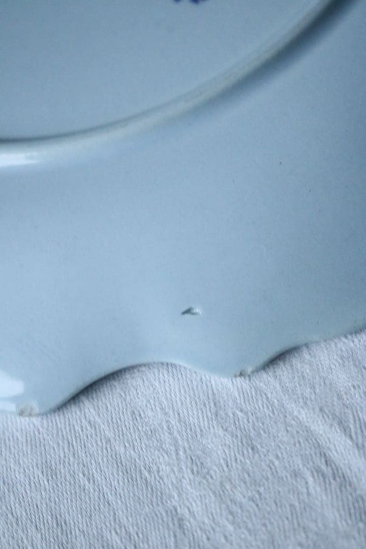 フランス　アンティーク　creil montereau ペールブルー　オランダ