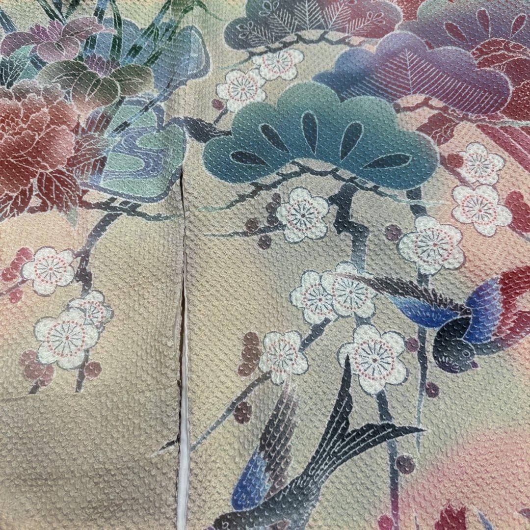 藤娘きぬたや ピンク系 牡丹松鶴 総絞り振袖