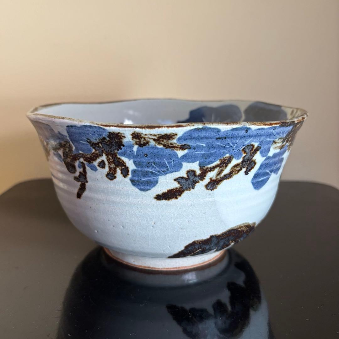 京焼名工 五代 清風与平造 瑞松 鉢 茶道具 菓子鉢 盛鉢 共箱 共布付き