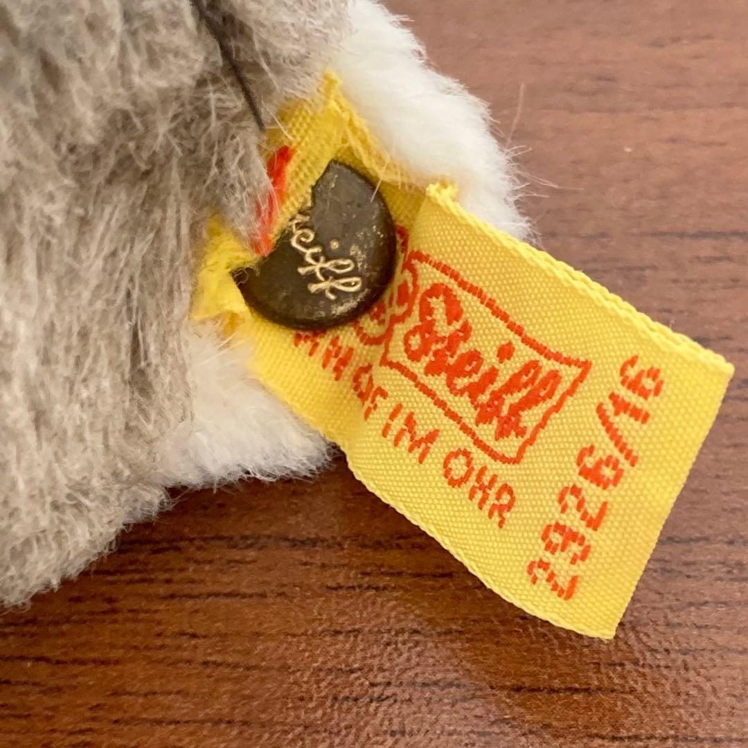 オールドシュタイフ　ハチワレ猫　シュタイフ　ぬいぐるみ　ドイツ　ヴィンテージ