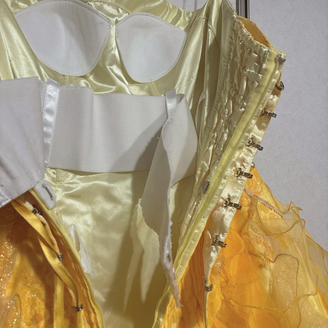 yellow dress 約9号 約Mサイズ(ウエディング結婚式発表会演奏会
