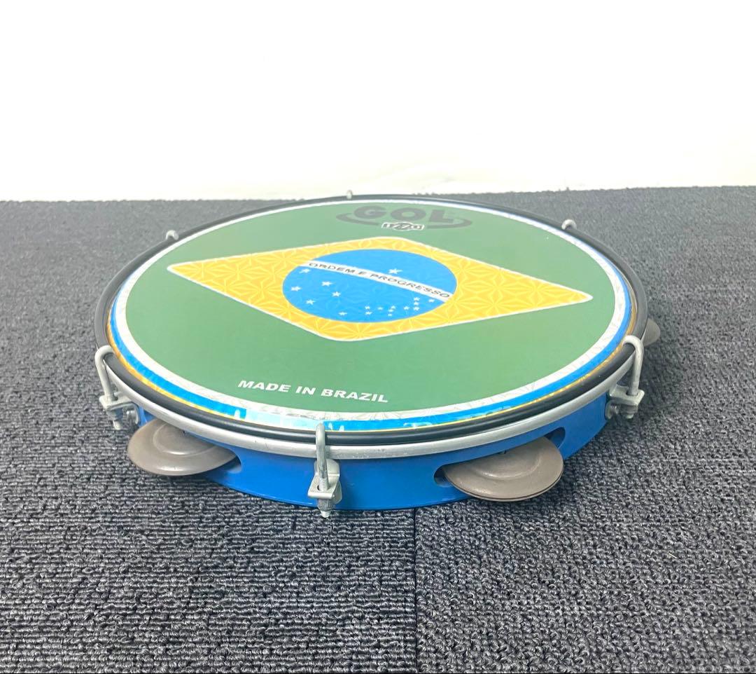 ●IZZO GOL パンデイロ 10インチ ブラジル製 国旗柄●