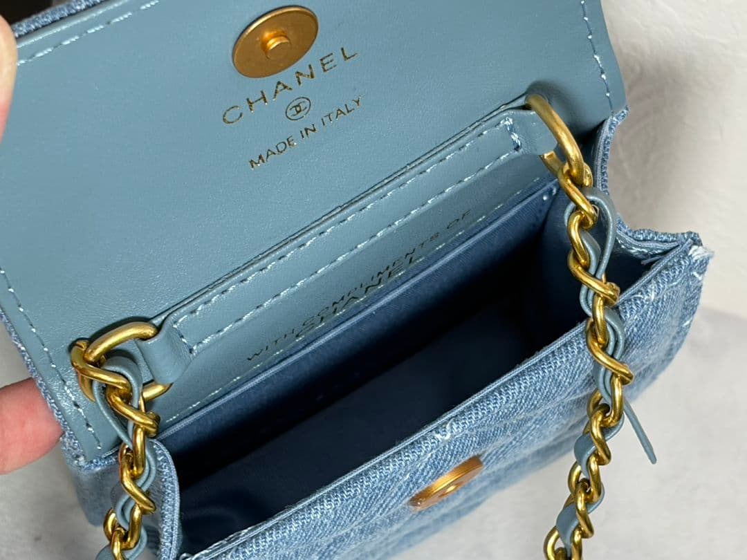 シャネル ノベルティ ショルダーバッグ ミニデニム