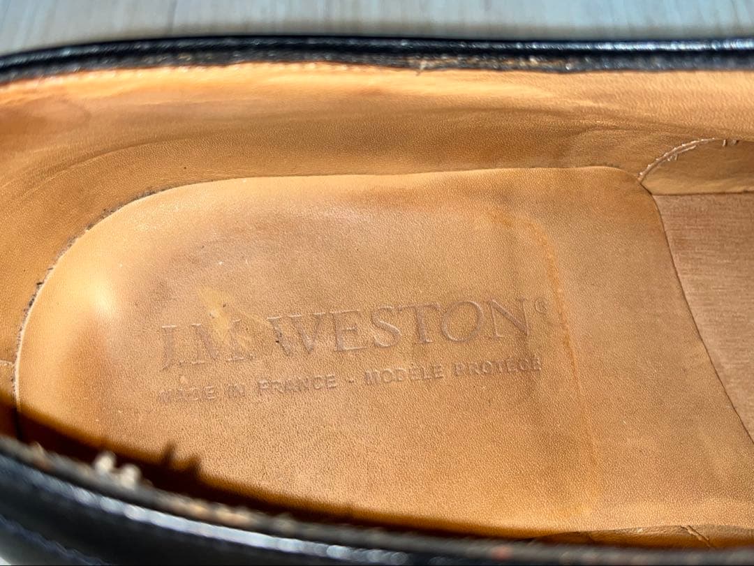 ジェイエムウエストン 330 ストレートチップ ブラック 6/E