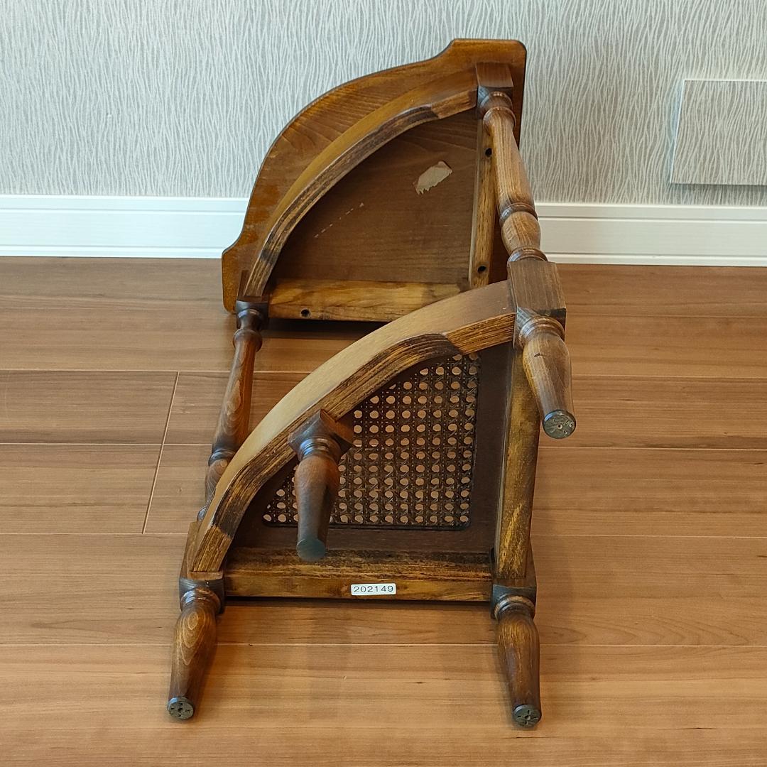 〈美品〉カリモク　コーナーラック　コロニアル　フラワースタンド