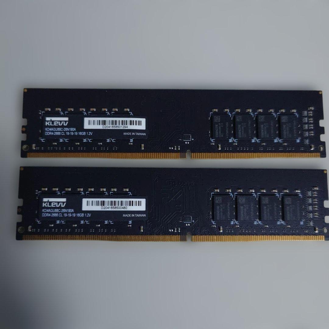 KLEVV DDR4-2666 16GB 2枚