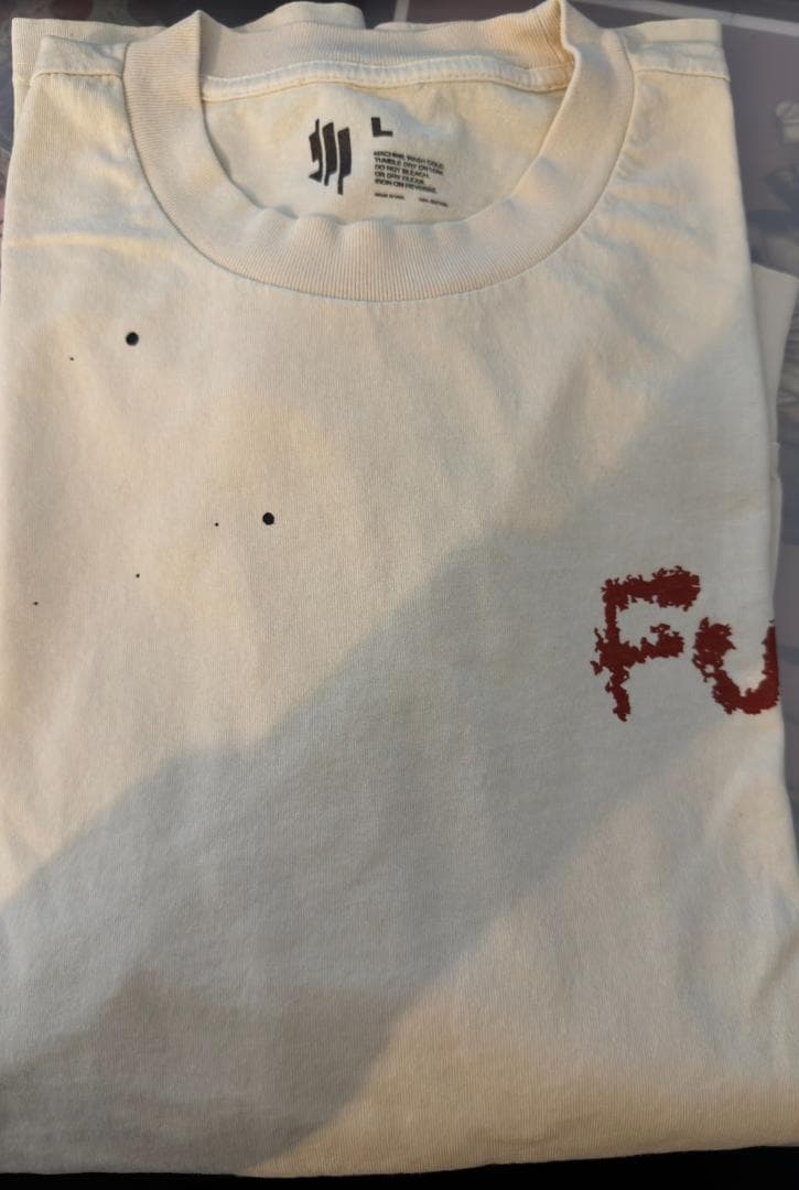 FUS SPLATTER ロンT Skrillex スクリレックス Lサイズ