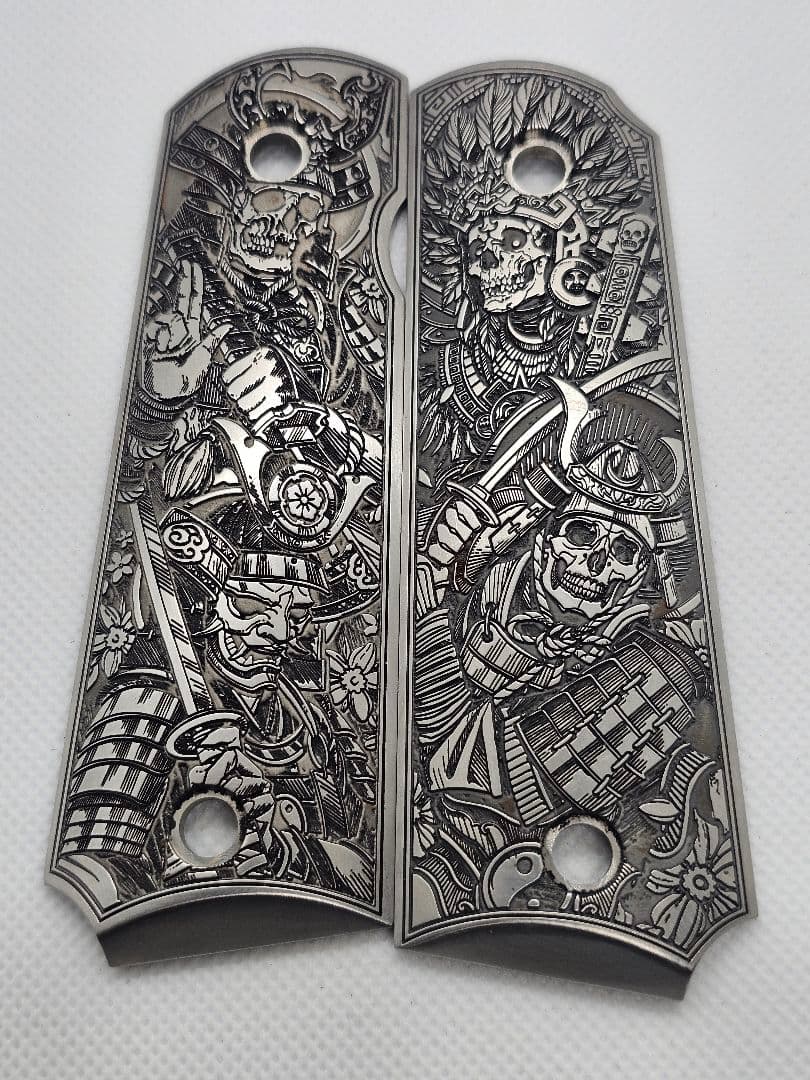 【解薬工芸】カバメントシリーズ用 金属製グリップ オーダーメイド　サンプル