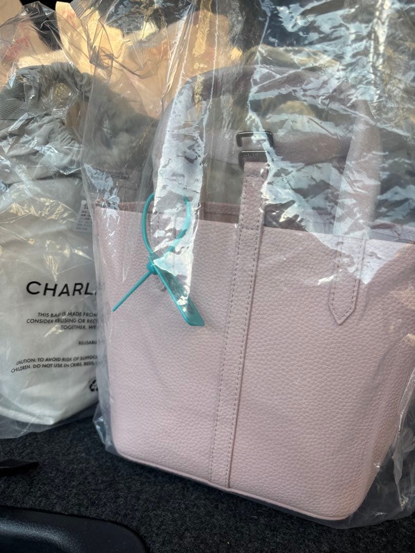 Beryl ベリル リサイクルレザーバケツバッグ ピンク