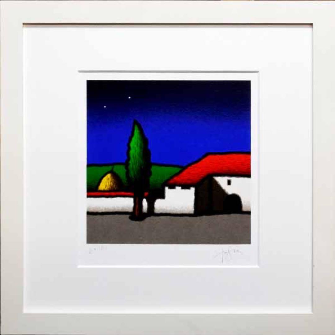 イタリアの人気画家 ティノ・ステファノーニ 可愛いらしい版画 シルクスクリーン