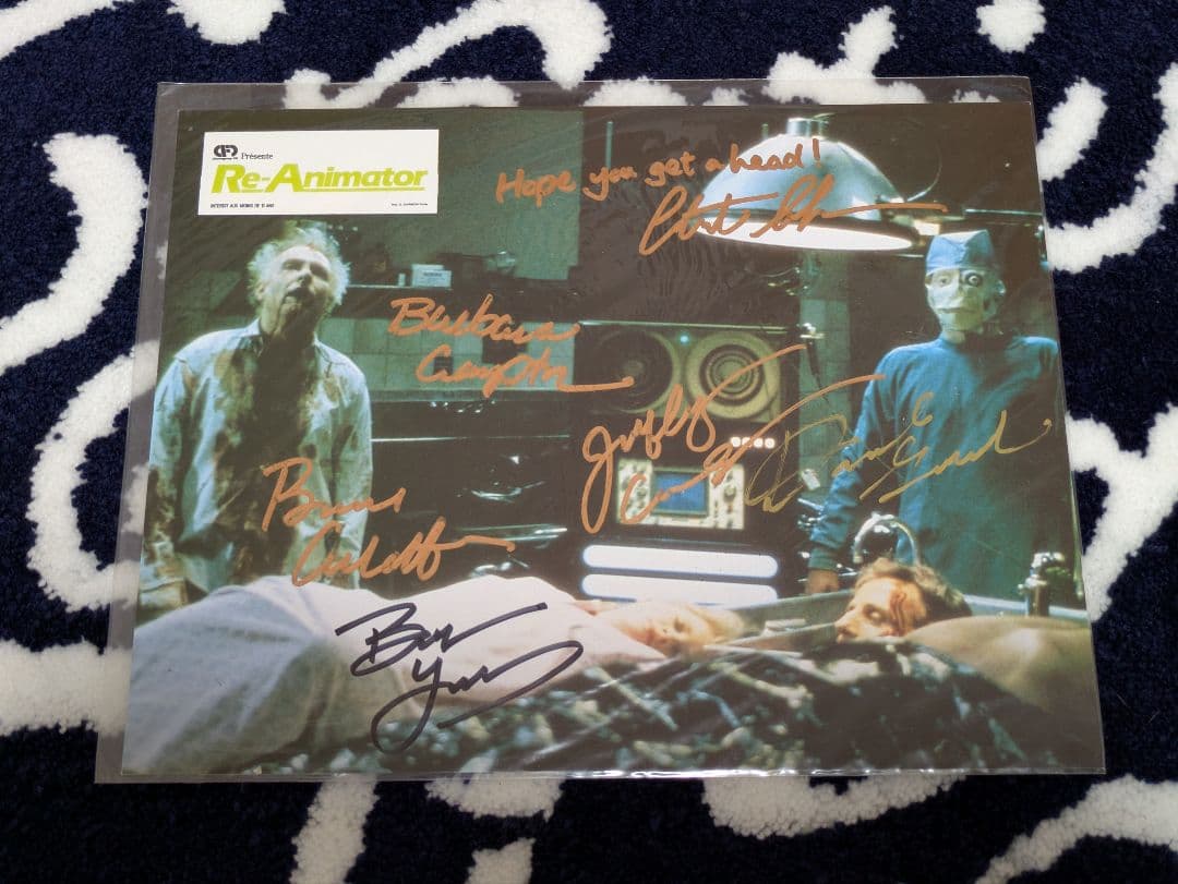 「ZOMBIO/死霊のしたたり」キャスト＆スタッフ直筆サイン入りスチール写真