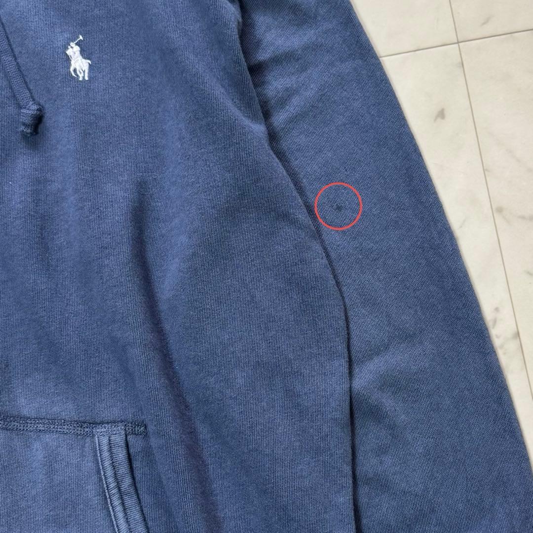 未使用タグ付き ポロラルフローレン ジップアップパーカー ヴィンテージ加工 L