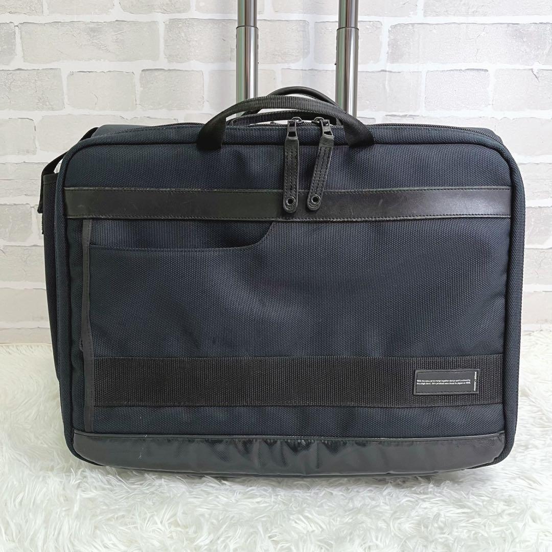 美品 マスターピース A4 3WAY 機内持込 ビジネスキャリー ブリーフケース