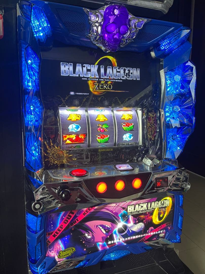 発送不可　パチスロ　実機　ブラックラグーンゼロ　スロット