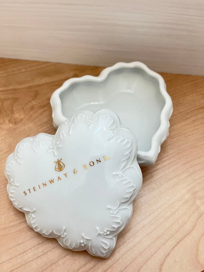 Uncleヨッシー 希少！スタインウェイ＆サンズ ハート型小物入れ♡レア♡