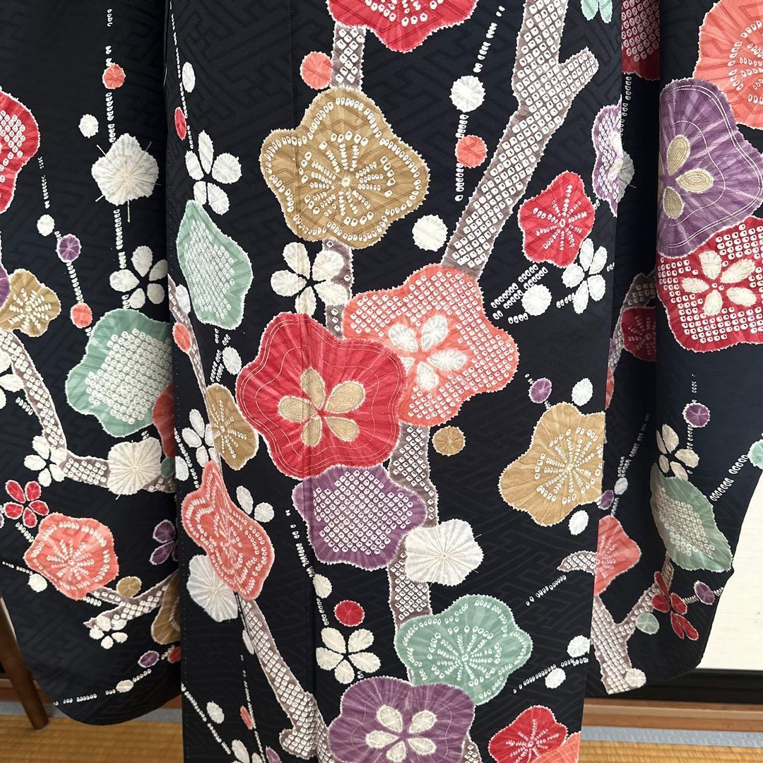 梅模様が可愛らしい♡振袖フルセット　成人式前撮り