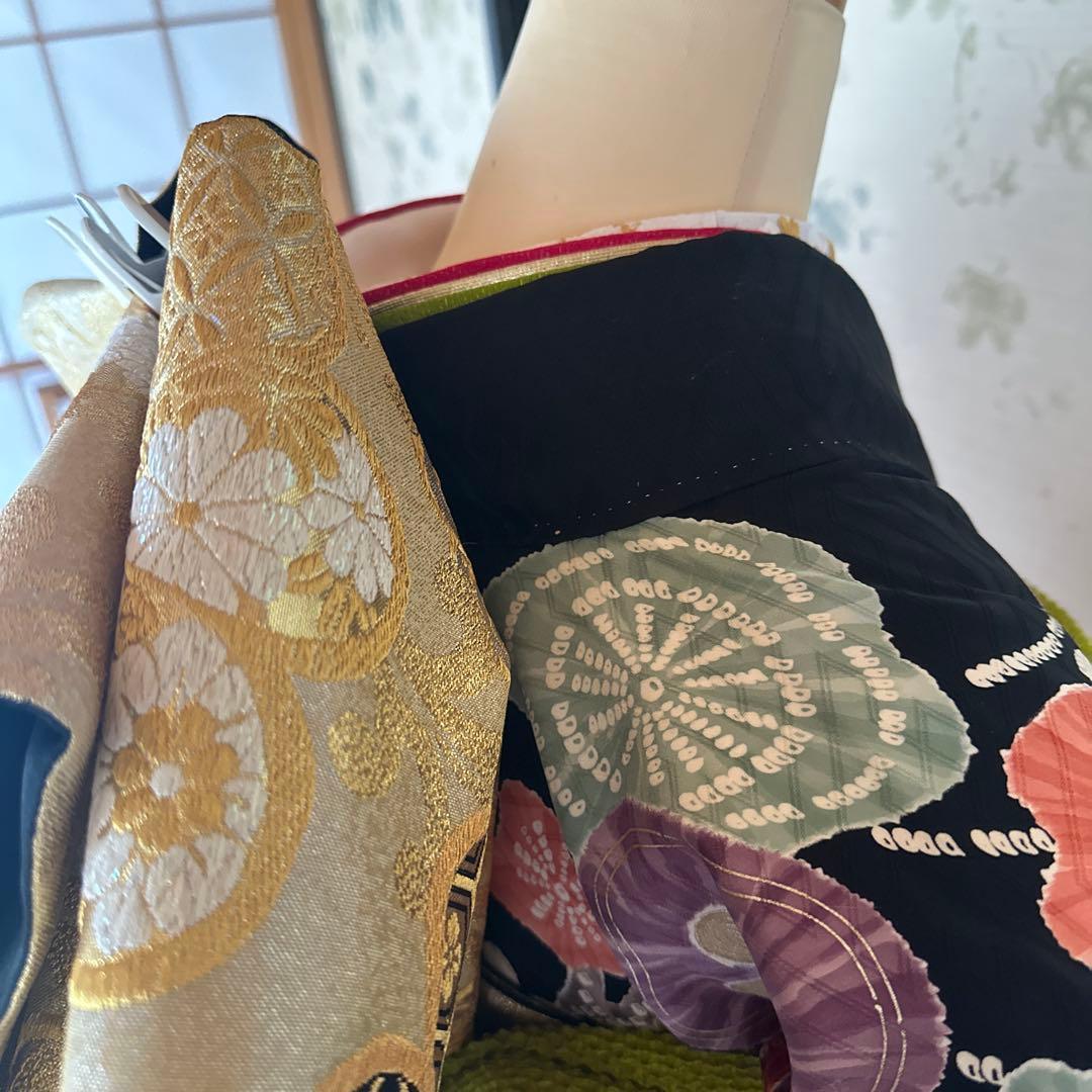 梅模様が可愛らしい♡振袖フルセット　成人式前撮り