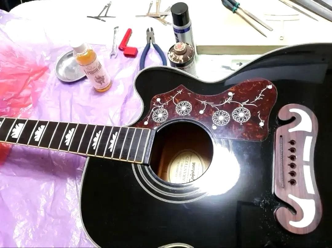 Epiphone EJ-200SCE BLK エレアコ