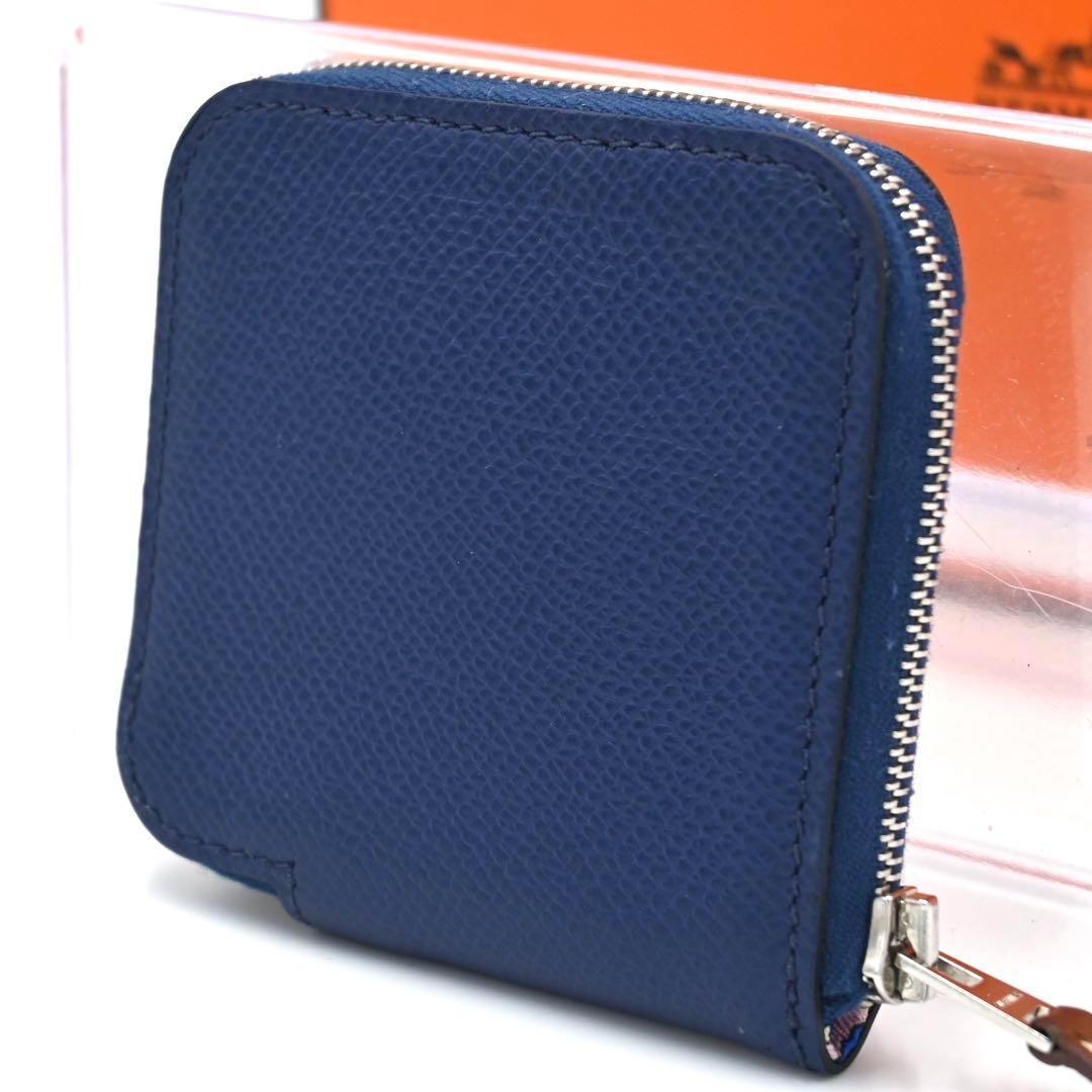 エルメス HERMES アザップミニ アザップコンパクト ネイビー ケース
