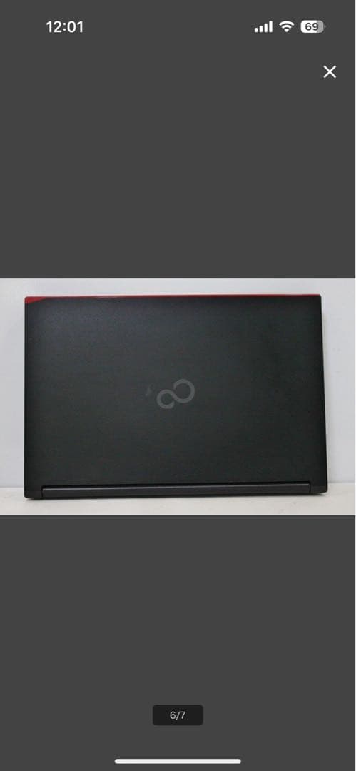ジャンク品　Fujitsu Lifebook 15.6インチ ブラック