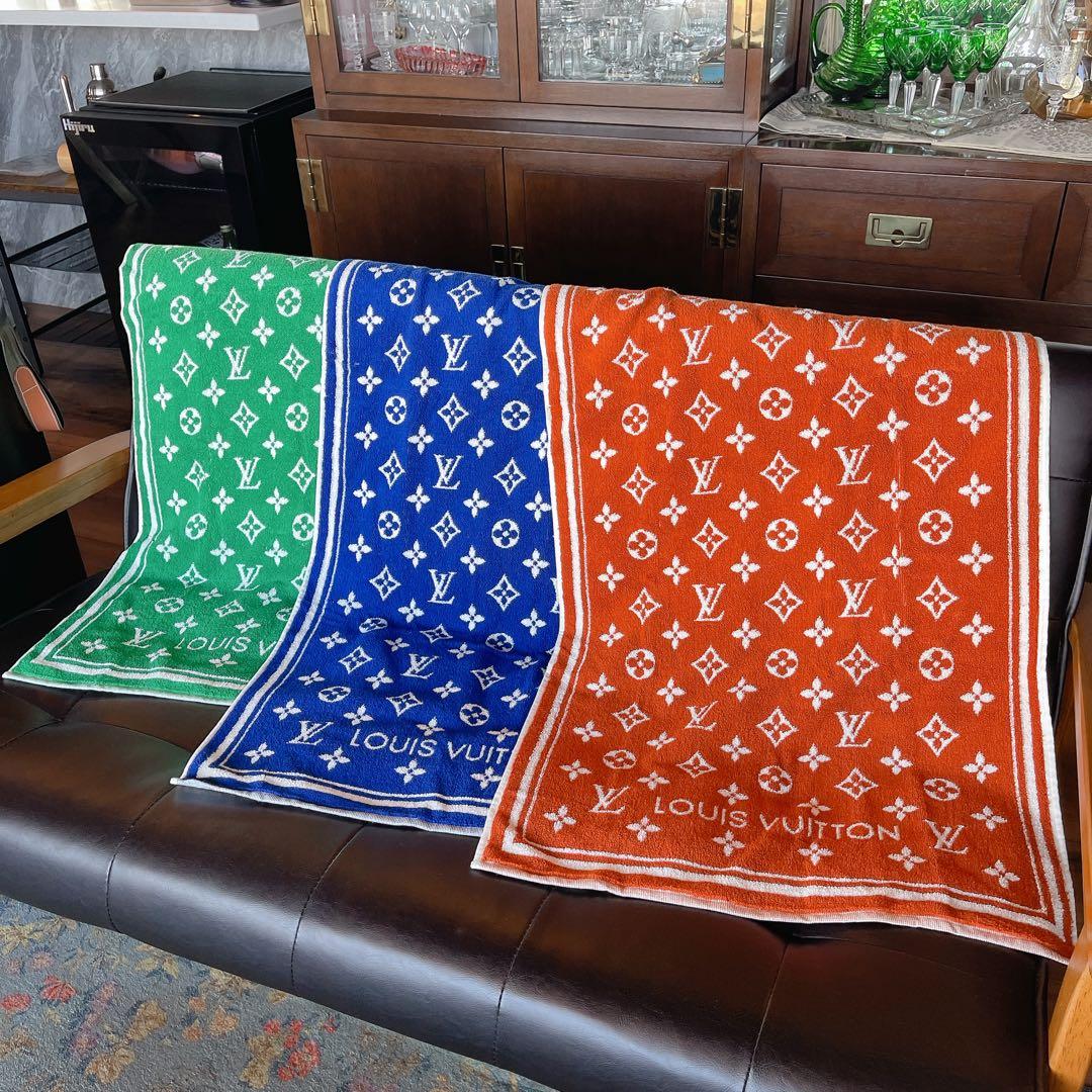 ルイヴィトン セルヴィエットセットLVマッチモノグラム ブラウン バスタオル