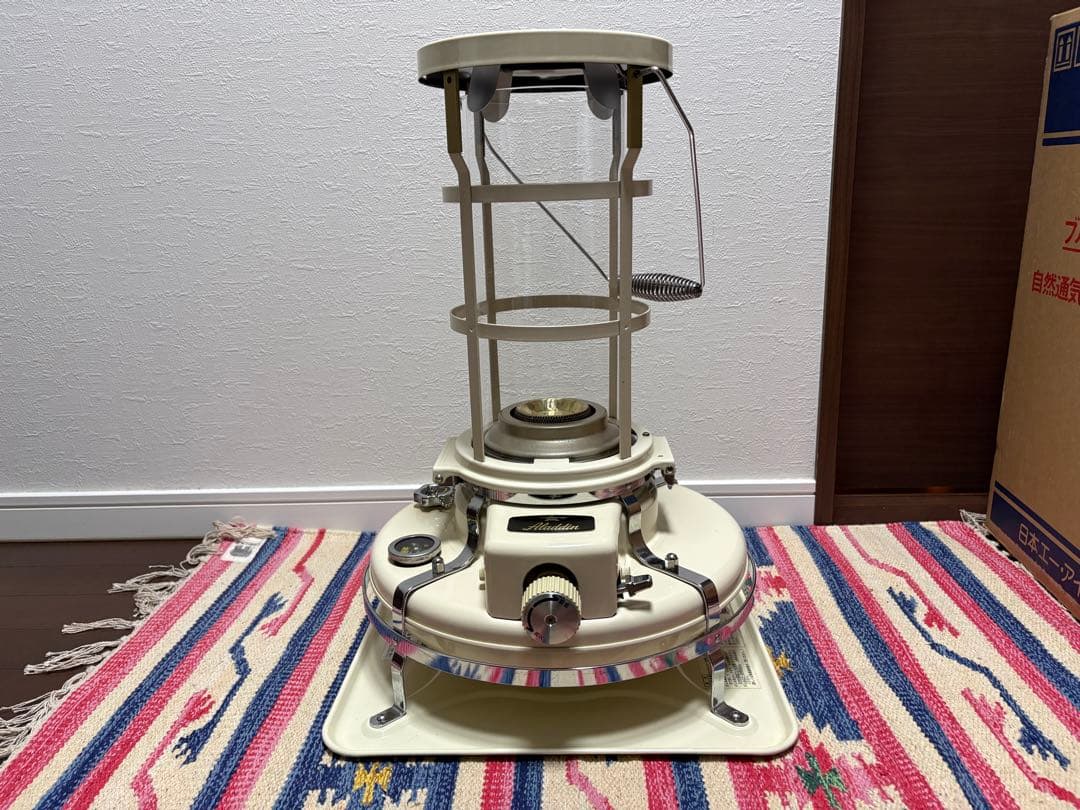 アラジンストーブ39型　ガラスチムニー　チムニーガード付　bf3902