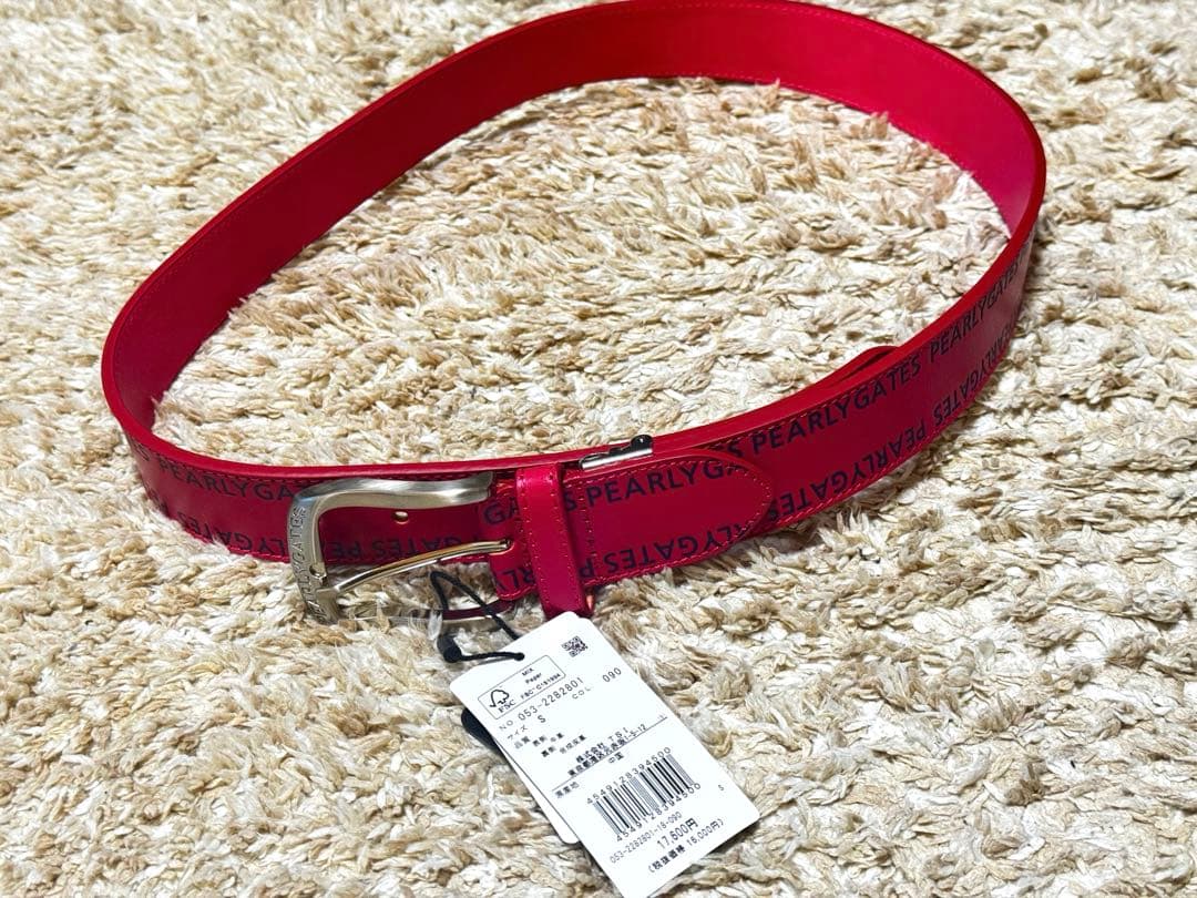 【新品 タグ付き 半額】PEARLY GATES ピンク　ベルト ユニセックス