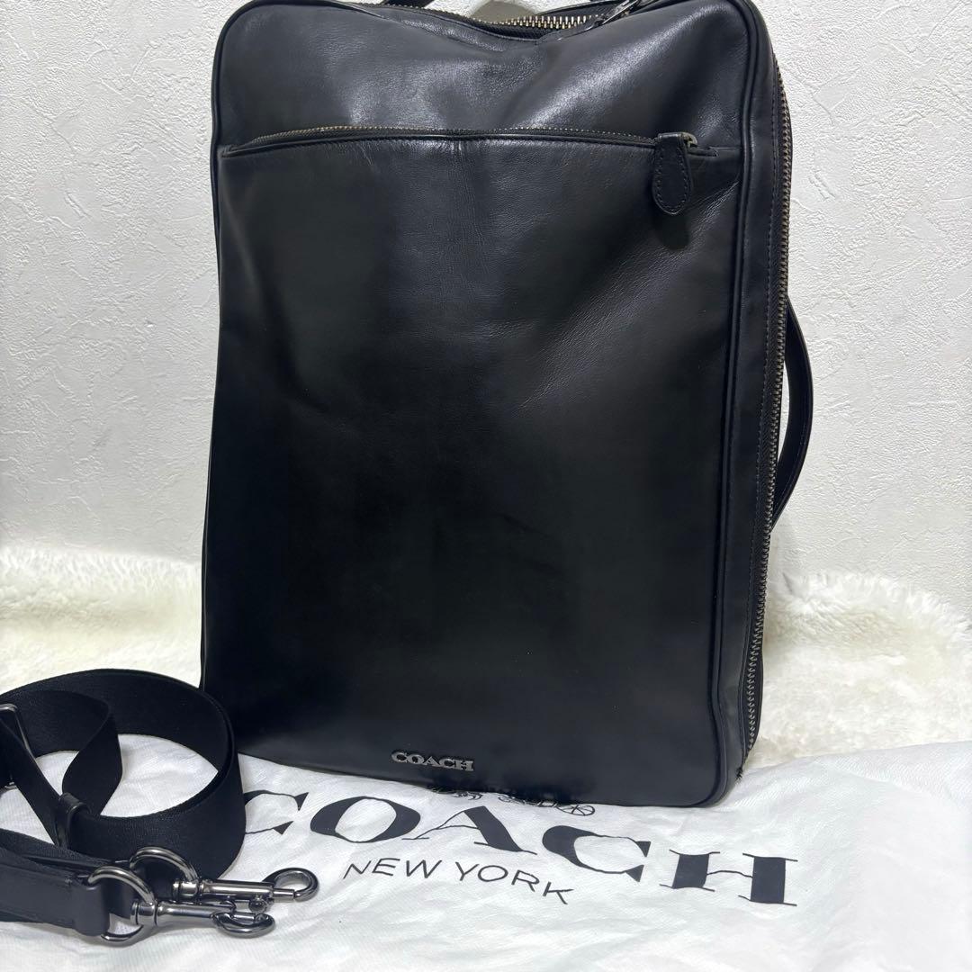 【希少】coach グラハム　ビジネスバッグ　3way リュック　オールレザー