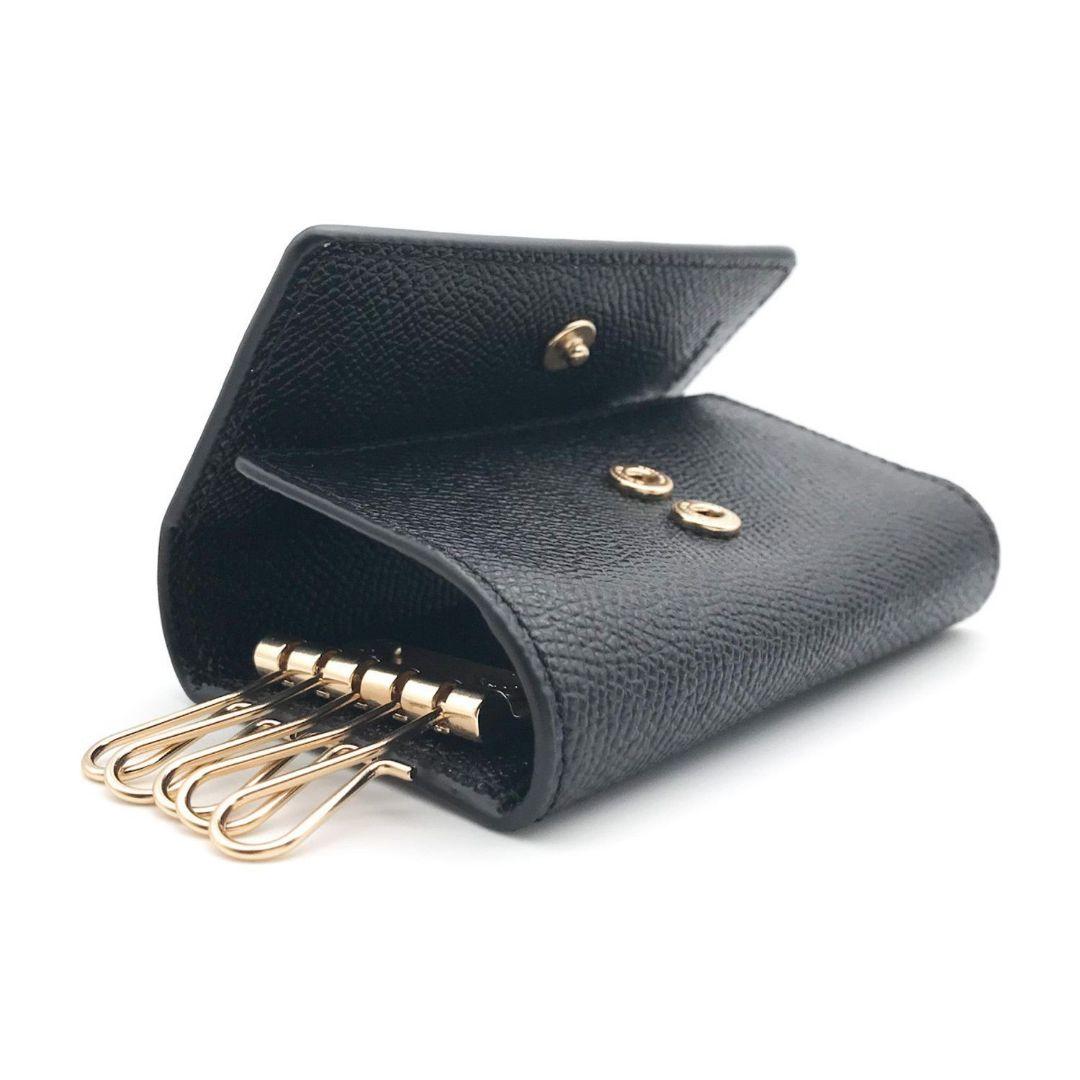 【新品】正規品 COACH ファイブリング キーケース ブラック F76741