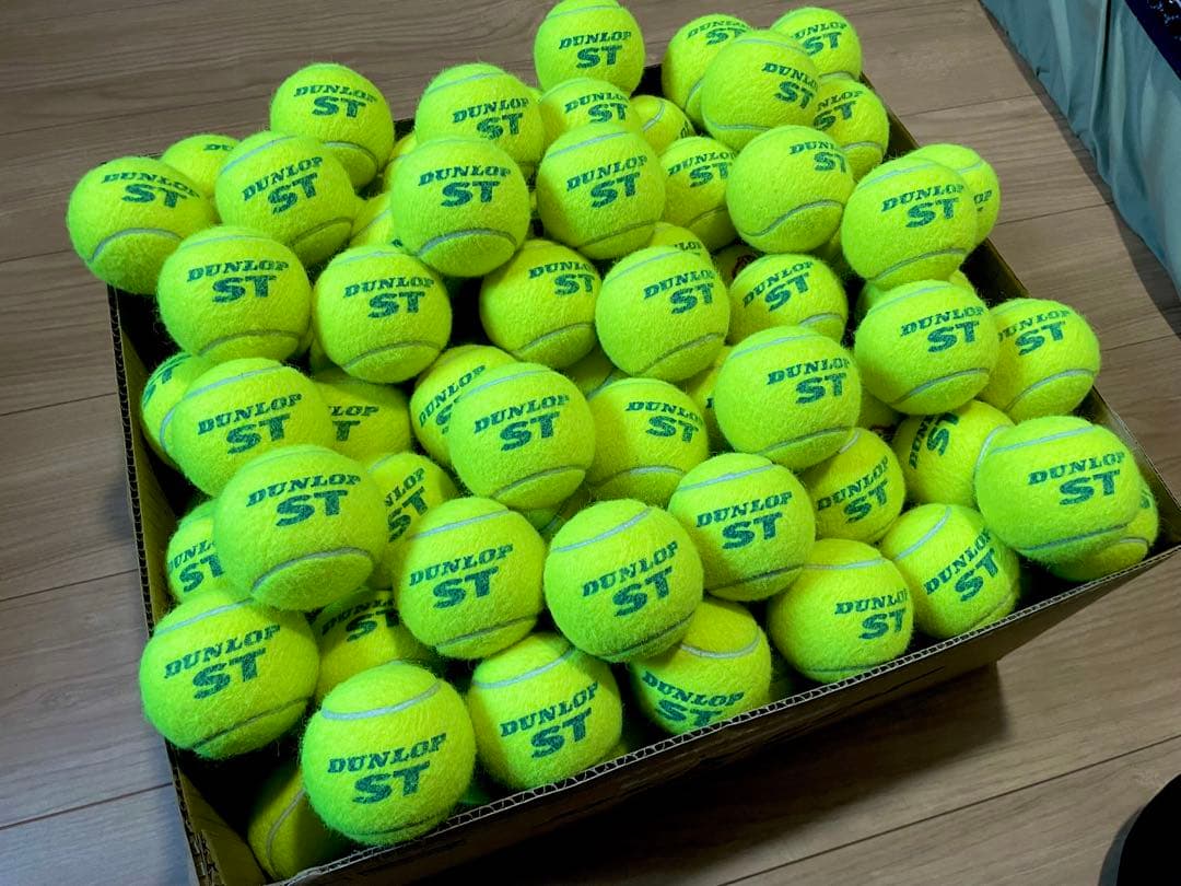 女子練3日　12月23日開封 中古硬式テニスボール50球　オレンジボール30球