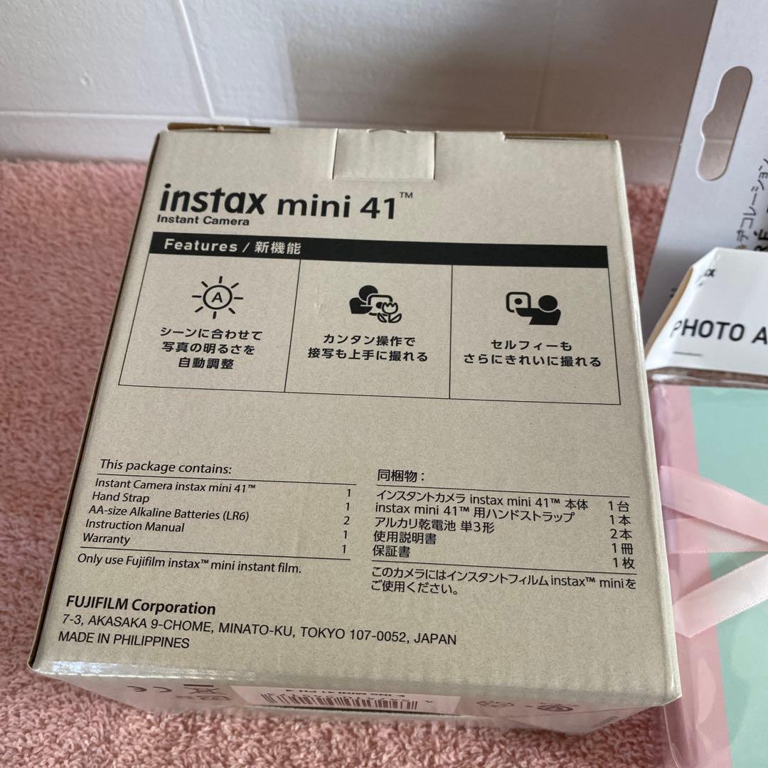 新品FUJIFILM instax mini 41 本体 ブラック/おまけ付き
