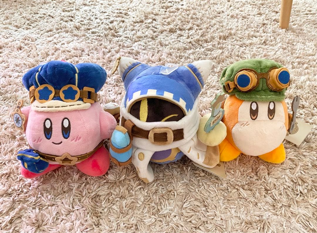 星のカービィ　ぬいぐるみ　カービィと夢幻の歯車　マホロア　カービィ　ワドルディ