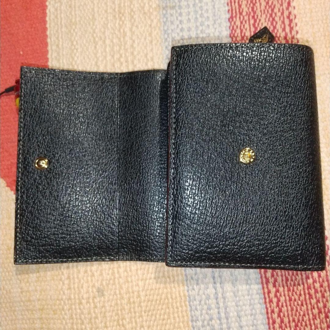 【美品】ヴィヴィアンウエストウッド　財布　3つ折財布　オーブ　ブラック　レザー
