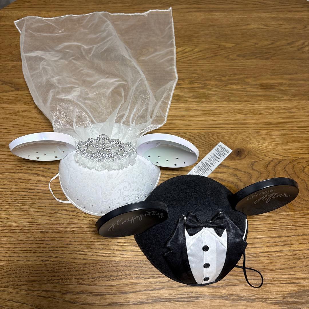 ディズニー　ウェディング　イヤーハット　２つセット