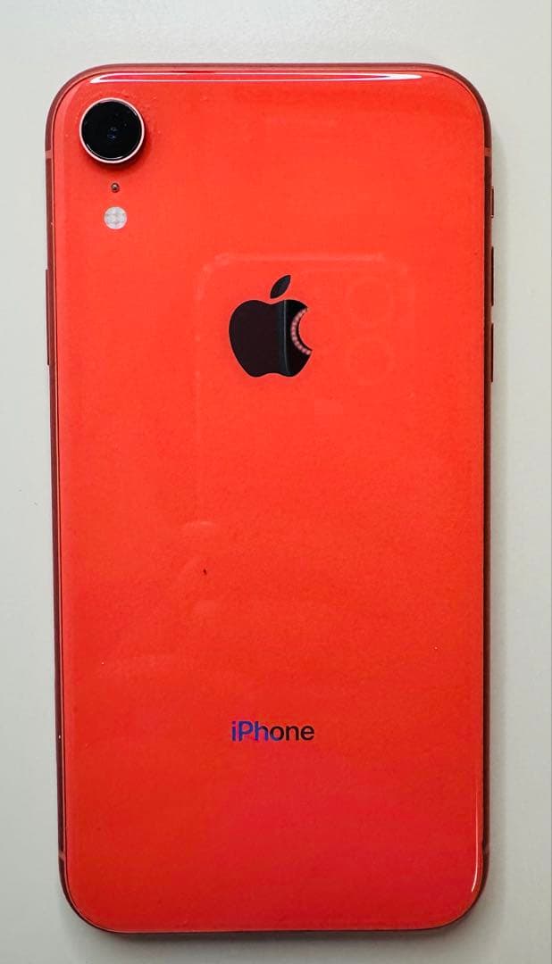 バッテリー91% 美品 iPhone XR コーラル　64GB