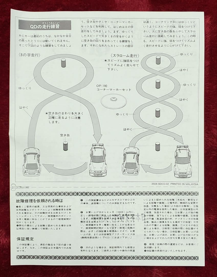 【1995年当時物】タミヤ☆1/12『AMGメルセデスCクラスDTM・D2QD』